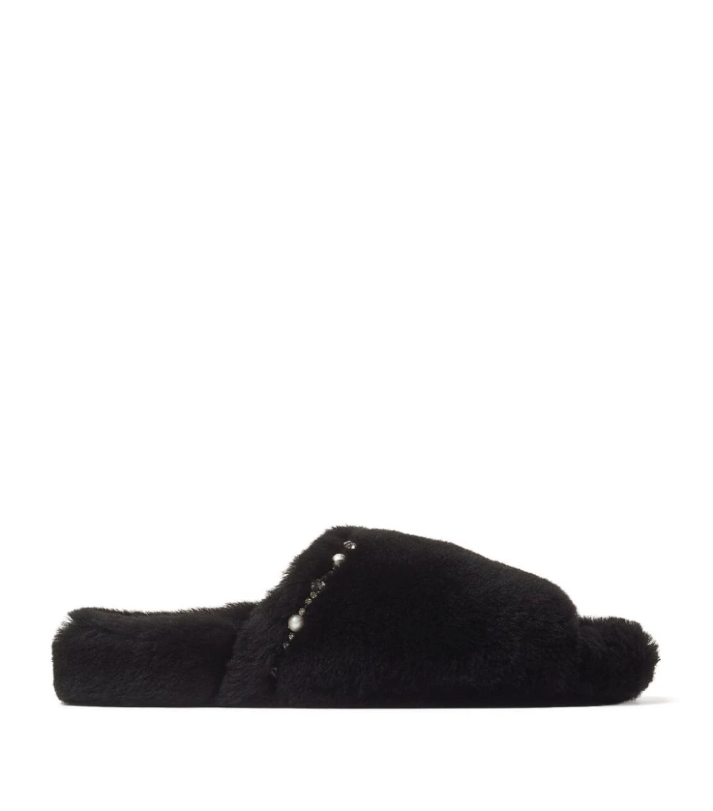 Best Pirce π Jimmy Choo Acinda Flat Shearling Mules BLACK/CRYSTAL MIX Flat Mules βοΈ 1 Best Pirce π Jimmy Choo Acinda Flat Shearling Mules BLACK/CRYSTAL MIX Flat Mules βοΈ