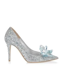 Best Sale 😍 Jimmy Choo Alia 85 Embellished Pumps CRYSTAL Courts 😀