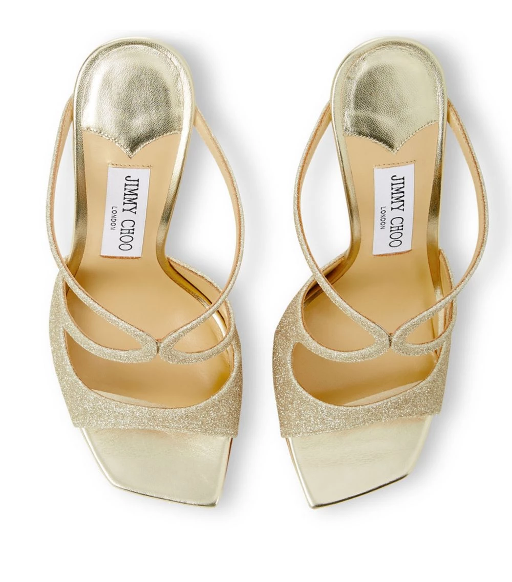 Discount ✨ Jimmy Choo Anise 95 Glitter Sandals PLATINUM ICE Heel Sandals ✔️ 2 Discount ✨ Jimmy Choo Anise 95 Glitter Sandals PLATINUM ICE Heel Sandals ✔️ - Image 2