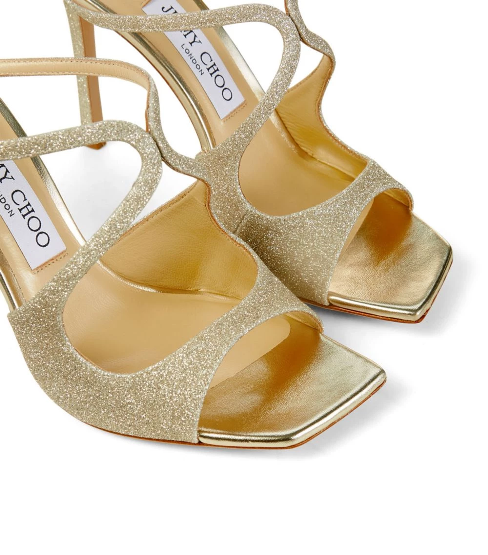 Discount ✨ Jimmy Choo Anise 95 Glitter Sandals PLATINUM ICE Heel Sandals ✔️ 4 Discount ✨ Jimmy Choo Anise 95 Glitter Sandals PLATINUM ICE Heel Sandals ✔️ - Image 4