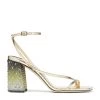 Best deal 🎁 Jimmy Choo Art 85 Leather Sandals GOLD Heel Sandals 🤩