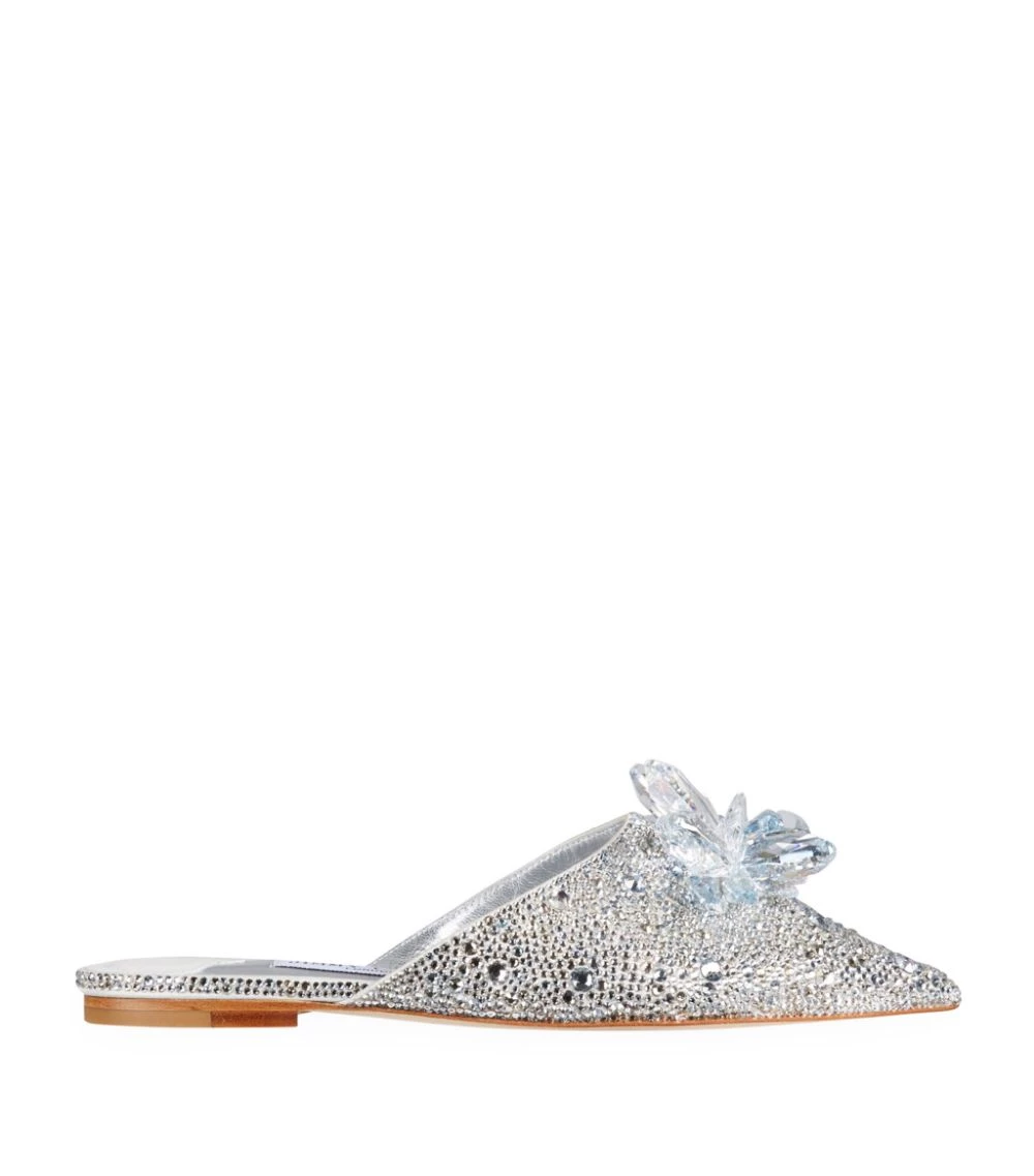 Brand new π Jimmy Choo Athea Crystal Slippers SILVER Flat Sandals π 1 Brand new π Jimmy Choo Athea Crystal Slippers SILVER Flat Sandals π