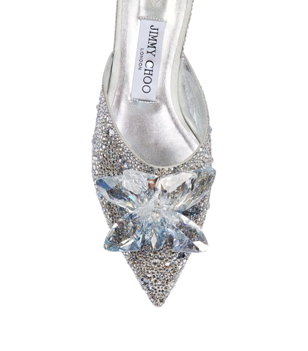 Brand new π Jimmy Choo Athea Crystal Slippers SILVER Flat Sandals π 6 Brand new π Jimmy Choo Athea Crystal Slippers SILVER Flat Sandals π - Image 6