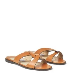 Best deal 🧨 Jimmy Choo Atia Flat Sandals CUOIO 😍 -Jimmy Choo Sales jimmy choo atia flat sandals 15407233 27200589 1000