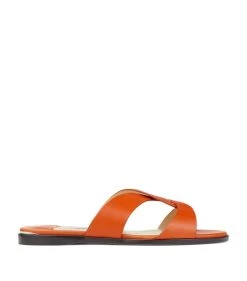 Flash Sale π Jimmy Choo Atia Flat Sandals BURNT ORANGE π