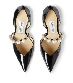 Hot Sale 🎁 Jimmy Choo Aurelie 85 Patent Leather Pumps BLACK/WHITE Courts 🤩 -Jimmy Choo Sales jimmy choo aurelie 85 patent leather pumps 16904216 33535539 1000