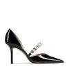 Hot Sale 🎁 Jimmy Choo Aurelie 85 Patent Leather Pumps BLACK/WHITE Courts 🤩