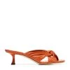 Best reviews of 🤩 Jimmy Choo Avenue 50 Leather Mules BURNT ORANGE Heel Sandals ✨