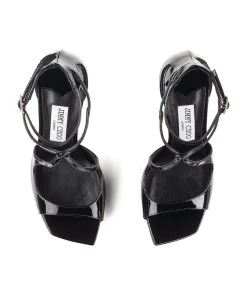 Cheap 🧨 Jimmy Choo Azia 110 Patent Leather Sandals BLACK Heeled Sandals ⭐ -Jimmy Choo Sales jimmy choo azia 110 patent leather sandals 17573525 36391374 1000