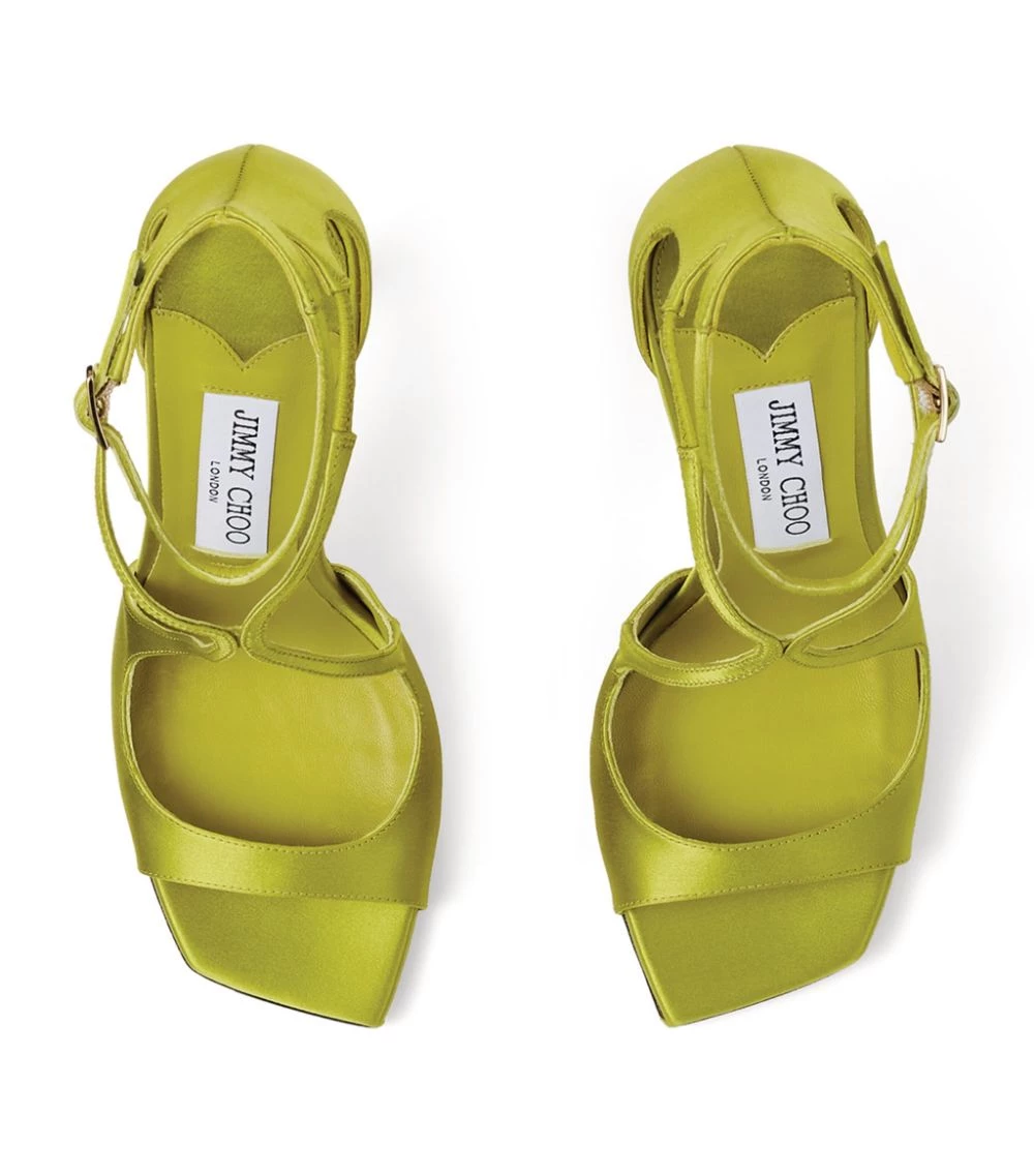 Flash Sale π Jimmy Choo Azia 110 Satin Sandals LIME Heeled Sandals β 4 Flash Sale π Jimmy Choo Azia 110 Satin Sandals LIME Heeled Sandals β - Image 4