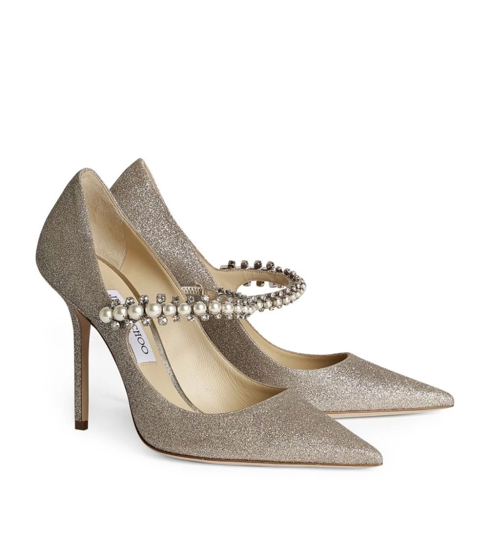 Budget π€© Jimmy Choo Baily 100 Embellished Glitter Pumps PLATINUM ICE Courts π 3 Budget π€© Jimmy Choo Baily 100 Embellished Glitter Pumps PLATINUM ICE Courts π - Image 3