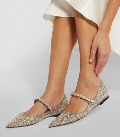 Top 10 😍 Jimmy Choo Baily Glitter Flats BALLET PINK Ballet Flats 👏 -Jimmy Choo Sales jimmy choo baily glitter flats 14970024 32828188 1000