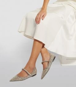 Top 10 😍 Jimmy Choo Baily Glitter Flats BALLET PINK Ballet Flats 👏 -Jimmy Choo Sales jimmy choo baily glitter flats 14970024 32828191 1000