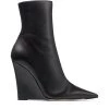 Deals 🧨 Jimmy Choo Baku 110 Leather Ankle Boots BLACK 🌟