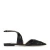 Best deal ✔️ Jimmy Choo Basil Pointed-Toe Flats BLACK Slingback Flats 😍