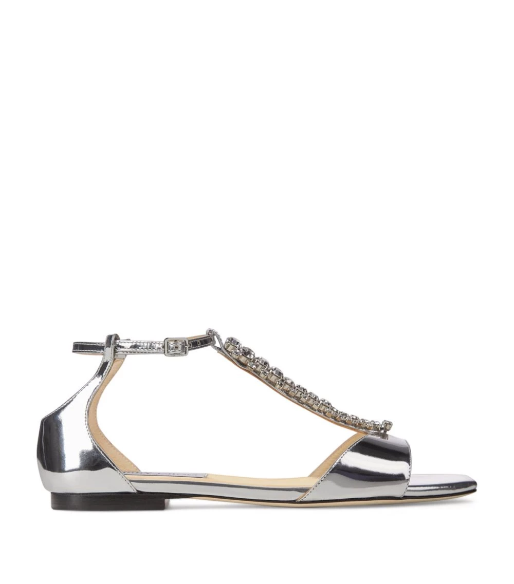 Best Pirce βοΈ Jimmy Choo Bella Embellished Leather Sandals SILVER/CRYSTAL Flat Sandals π― 1 Best Pirce βοΈ Jimmy Choo Bella Embellished Leather Sandals SILVER/CRYSTAL Flat Sandals π―