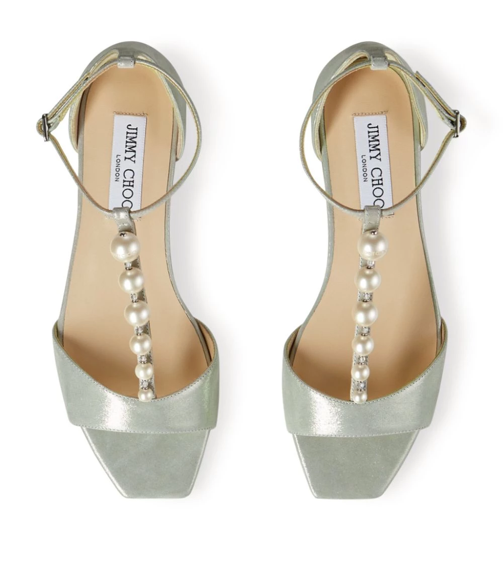 Cheap π Jimmy Choo Bella Embellished Suede Sandals CHAMPAGNE/WHITE Flat Sandals π 2 Cheap π Jimmy Choo Bella Embellished Suede Sandals CHAMPAGNE/WHITE Flat Sandals π - Image 2