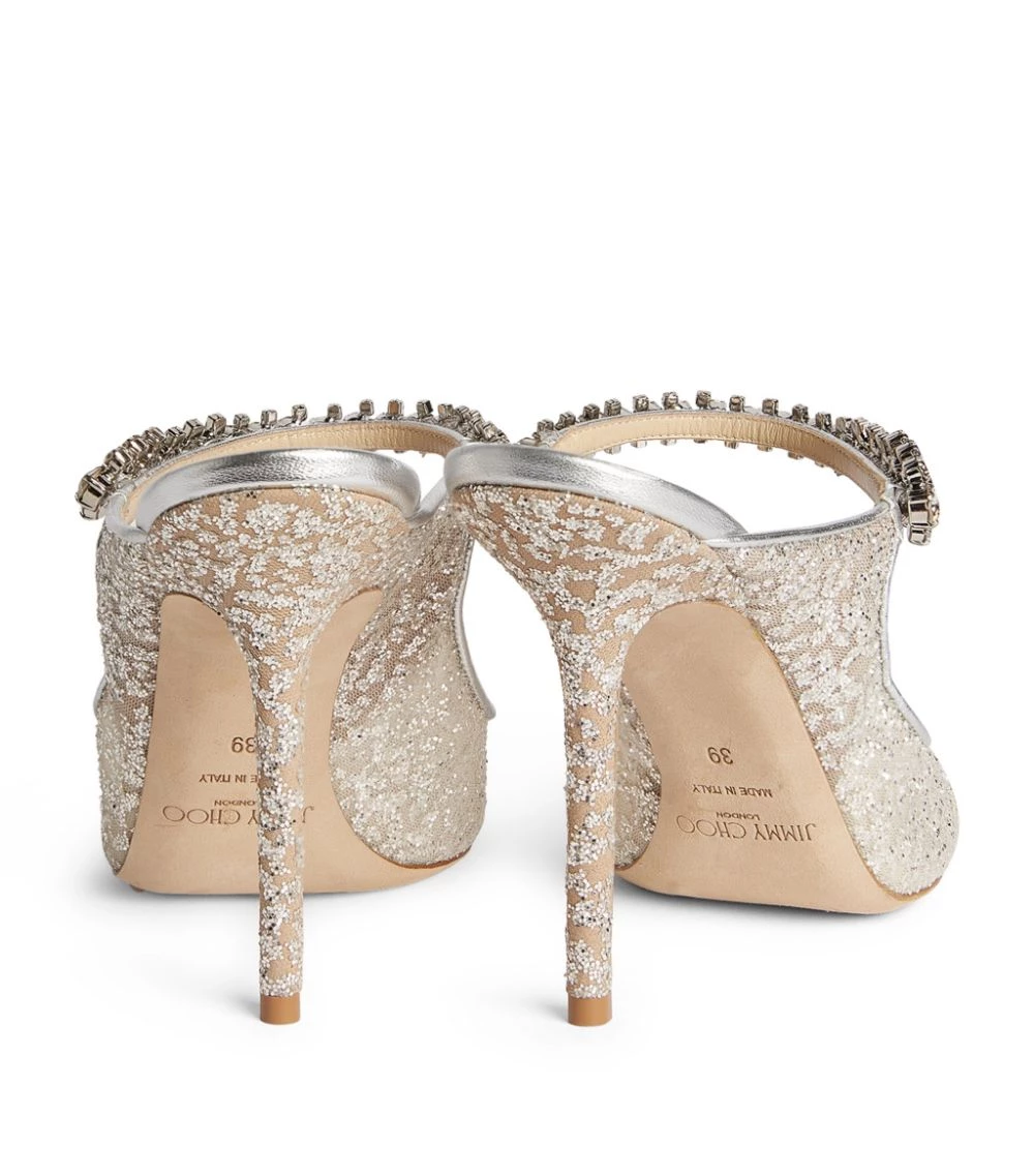 Best Sale π Jimmy Choo Bing 100 Glitter Mules SILVER π 2 Best Sale π Jimmy Choo Bing 100 Glitter Mules SILVER π - Image 2