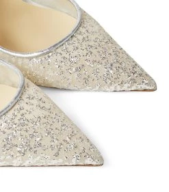 Wholesale 🔔 Jimmy Choo Bing 65 Glitter Mules SILVER 🌟 -Jimmy Choo Sales jimmy choo bing 65 glitter mules 16231075 32827997 1000