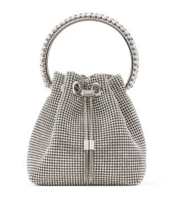 Budget π₯ Jimmy Choo Bon Bon Top-Handle Bag SILVER Top Handle Bags π€©