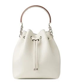 Outlet π₯ Jimmy Choo Bon Bon Top-Handle Bag LATTE/ROCCIA/WOOD Top Handle Bags π