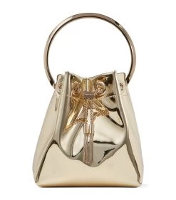 Cheapest 😀 Jimmy Choo Bon Bon Top-Handle Bag GOLD Top Handle Bags 😍