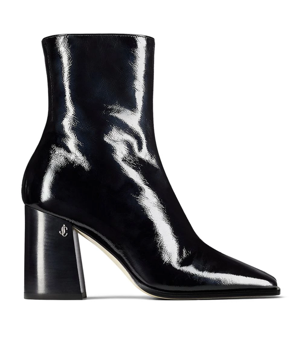 Outlet π Jimmy Choo Bryelle 85 Glossy Leather Boots BLACK Ankle Boots 𧨠1 Outlet π Jimmy Choo Bryelle 85 Glossy Leather Boots BLACK Ankle Boots π§¨