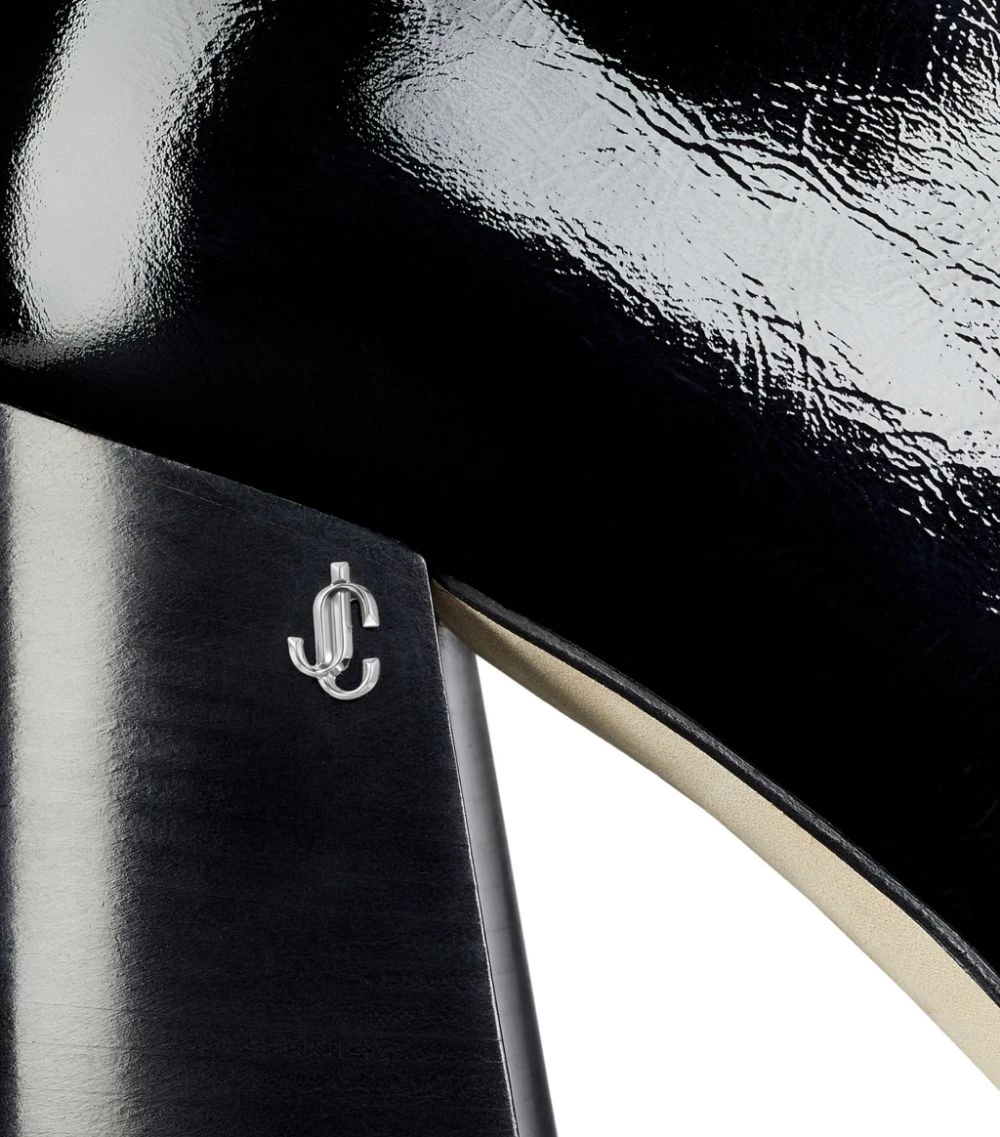 Outlet π Jimmy Choo Bryelle 85 Glossy Leather Boots BLACK Ankle Boots 𧨠6 Outlet π Jimmy Choo Bryelle 85 Glossy Leather Boots BLACK Ankle Boots 𧨠- Image 6