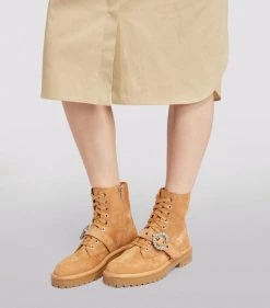 Promo 😍 Jimmy Choo Cora Suede Ankle Boots CARAMEL/CRYSTAL 🛒 -Jimmy Choo Sales jimmy choo cora suede ankle boots 16932303 34368249 1000