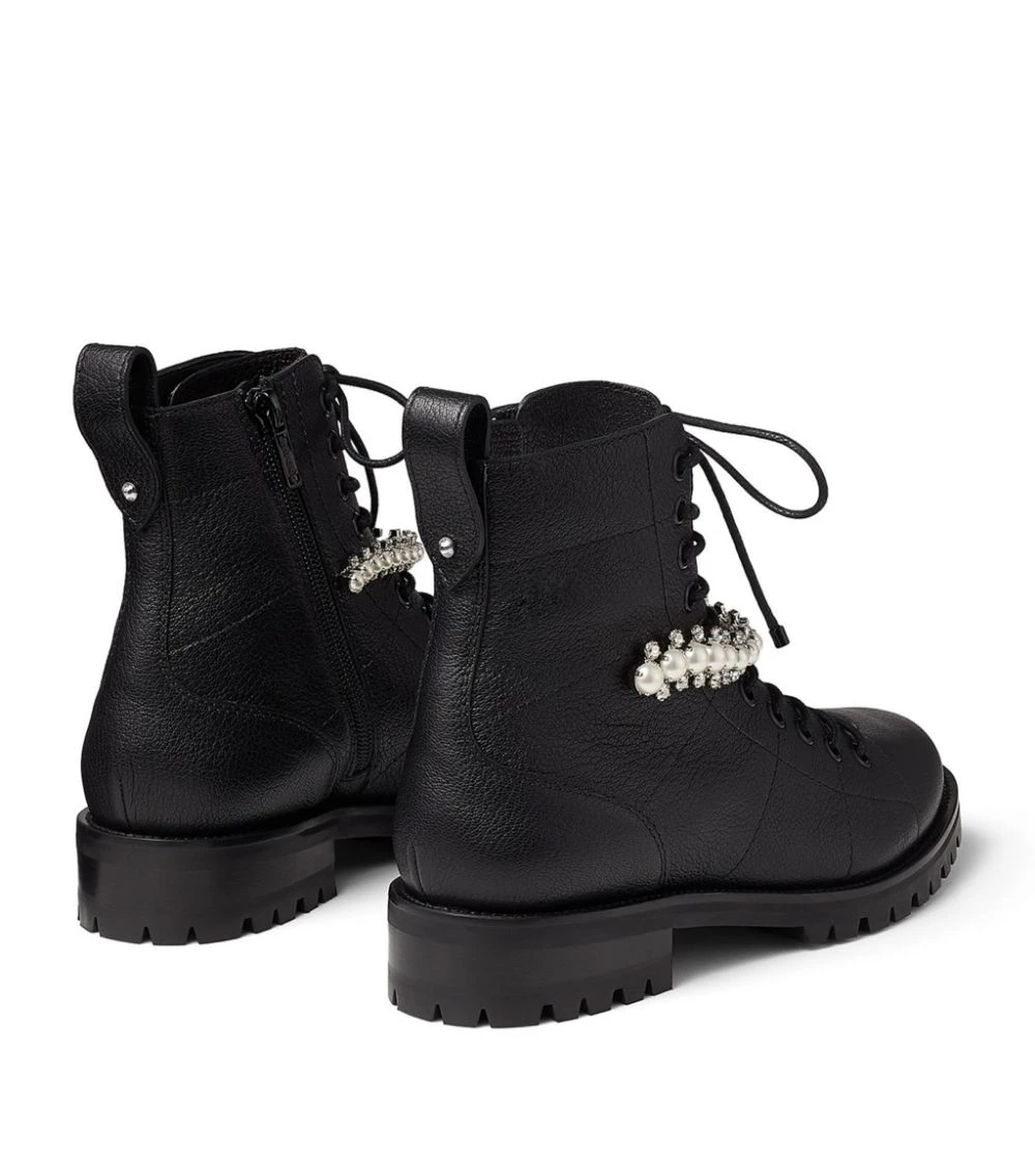 Top 10 ⭐ Jimmy Choo CRUZ FLAT BLACK/WHITE Ankle Boots ✔️ 3 Top 10 ⭐ Jimmy Choo CRUZ FLAT BLACK/WHITE Ankle Boots ✔️ - Image 3