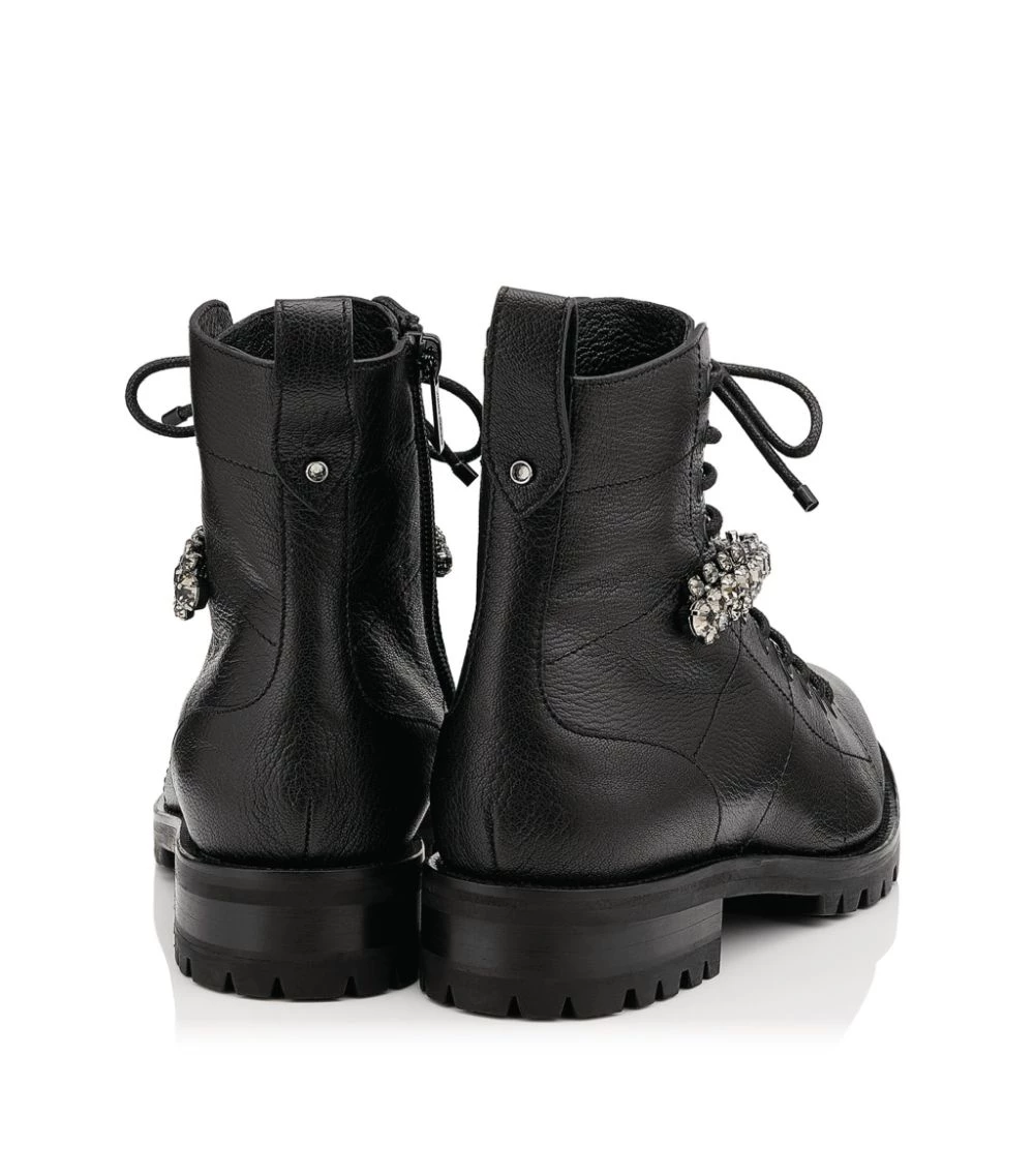 Top 10 βοΈ Jimmy Choo Cruz Leather Boots BLACK Ankle Boots 𧨠3 Top 10 βοΈ Jimmy Choo Cruz Leather Boots BLACK Ankle Boots 𧨠- Image 3