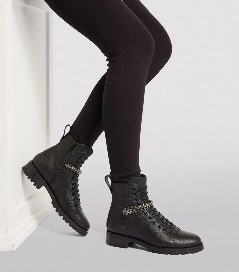Top 10 βοΈ Jimmy Choo Cruz Leather Boots BLACK Ankle Boots 𧨠5 Top 10 βοΈ Jimmy Choo Cruz Leather Boots BLACK Ankle Boots 𧨠- Image 5