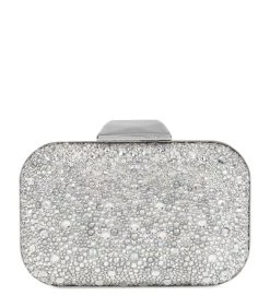 Promo 😍 Jimmy Choo Crystal-Embellished Cloud Clutch Bag Clutch Bags 🎁