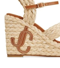 Buy 🤩 Jimmy Choo Dellena 100 Wedge Sandals NATURAL/CUOIO Wedges 🔥 -Jimmy Choo Sales jimmy choo dellena 100 wedge sandals 17573521 36391383 1000