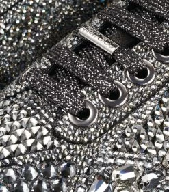 Brand new 🎉 Jimmy Choo Diamond Embellished Sneakers SMOKE Low-Top Sneakers 🛒 -Jimmy Choo Sales jimmy choo diamond embellished sneakers 14859086 32790322 1000