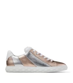 Flash Sale π Jimmy Choo Diamond Leather Metallic Sneakers V SILVER/ROSE GOLD/W Low-Top Sneakers βοΈ