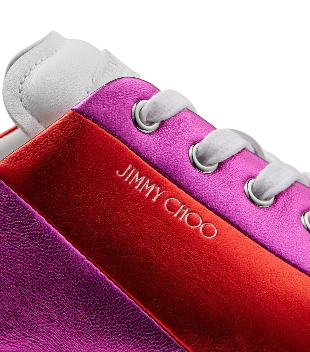 Outlet π Jimmy Choo Diamond Leather Metallic Sneakers V MANDARIN RED/FUCHS Low-Top Sneakers π 2 Outlet π Jimmy Choo Diamond Leather Metallic Sneakers V MANDARIN RED/FUCHS Low-Top Sneakers π - Image 2