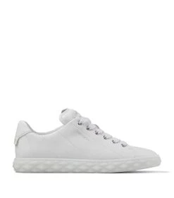 Coupon π Jimmy Choo Diamond Light Leather Sneakers V WHITE Low-Top Sneakers π