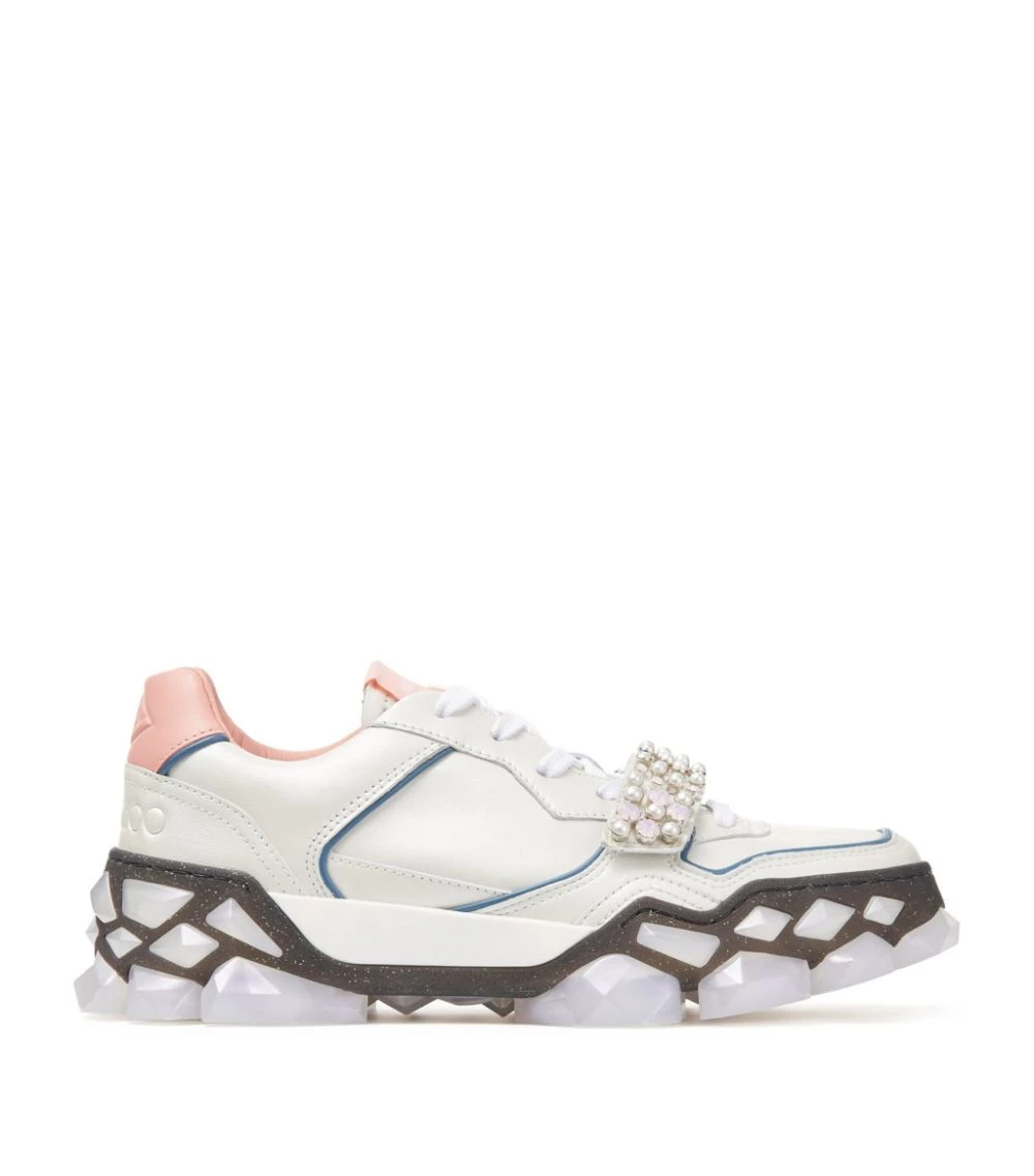 Brand new ⭐ Jimmy Choo Diamond X Embellished Leather Sneakers X IVORY/SUNSET PEACH Low-Top Sneakers ⌛ 1 Brand new ⭐ Jimmy Choo Diamond X Embellished Leather Sneakers X IVORY/SUNSET PEACH Low-Top Sneakers ⌛