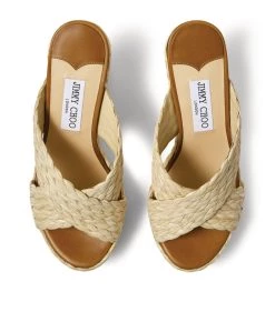 Discount ❤️ Jimmy Choo Dovina 100 Wedge Sandals NATURAL/CUOIO Wedges 👏 -Jimmy Choo Sales jimmy choo dovina 100 wedge sandals 17573500 36391291 1000