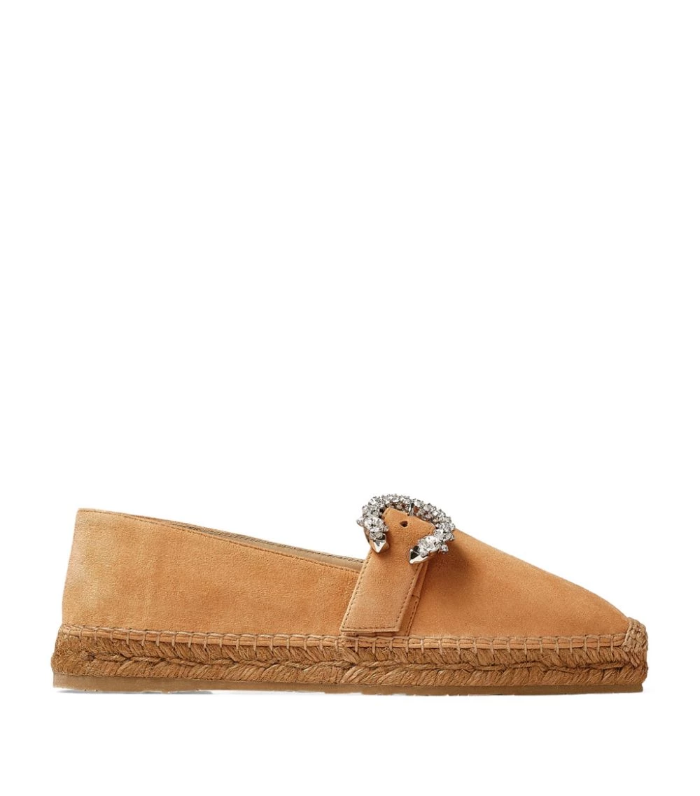 Buy 𧨠Jimmy Choo Dru Suede Espadrilles CARAMEL/CRYSTAL π 1 Buy 𧨠Jimmy Choo Dru Suede Espadrilles CARAMEL/CRYSTAL π