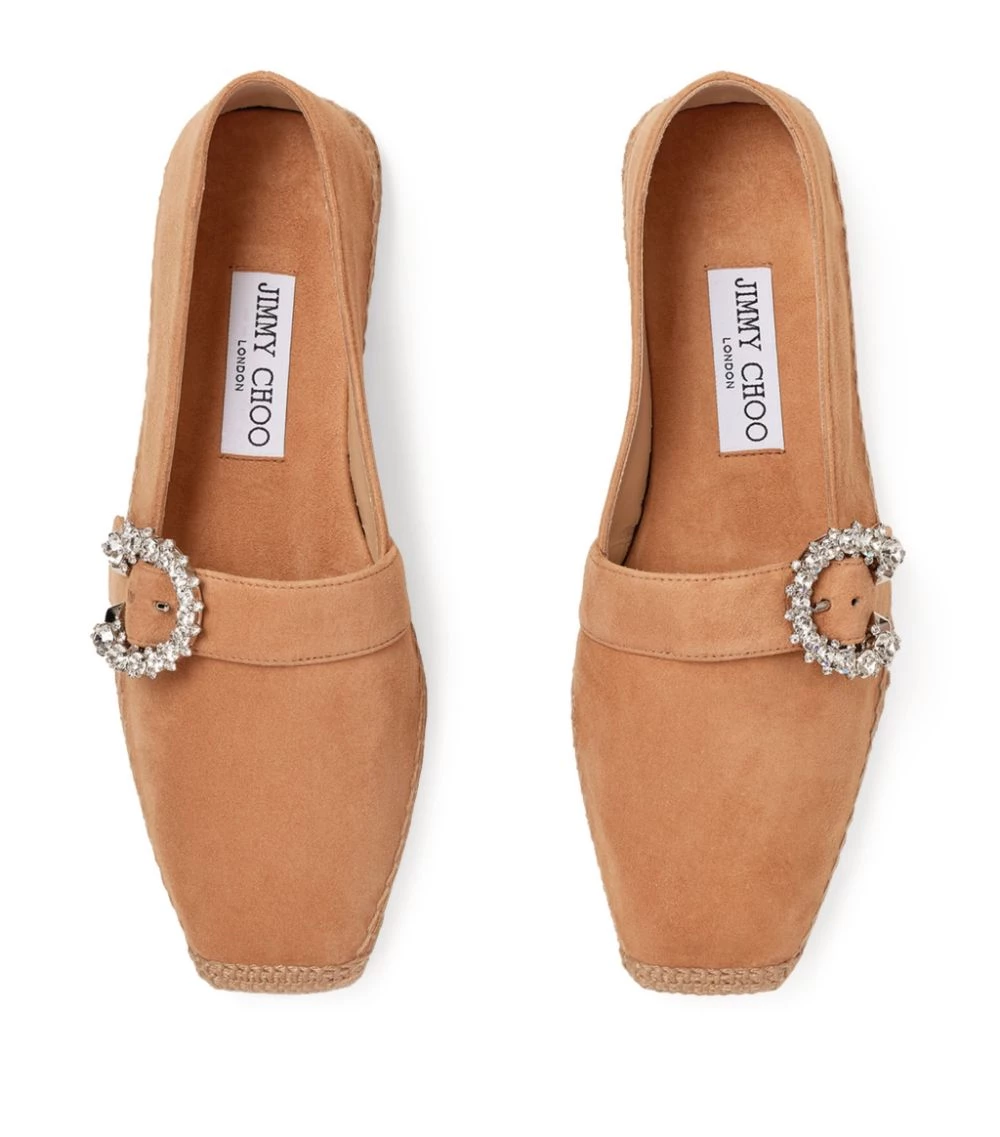 Buy 𧨠Jimmy Choo Dru Suede Espadrilles CARAMEL/CRYSTAL π 2 Buy 𧨠Jimmy Choo Dru Suede Espadrilles CARAMEL/CRYSTAL π - Image 2
