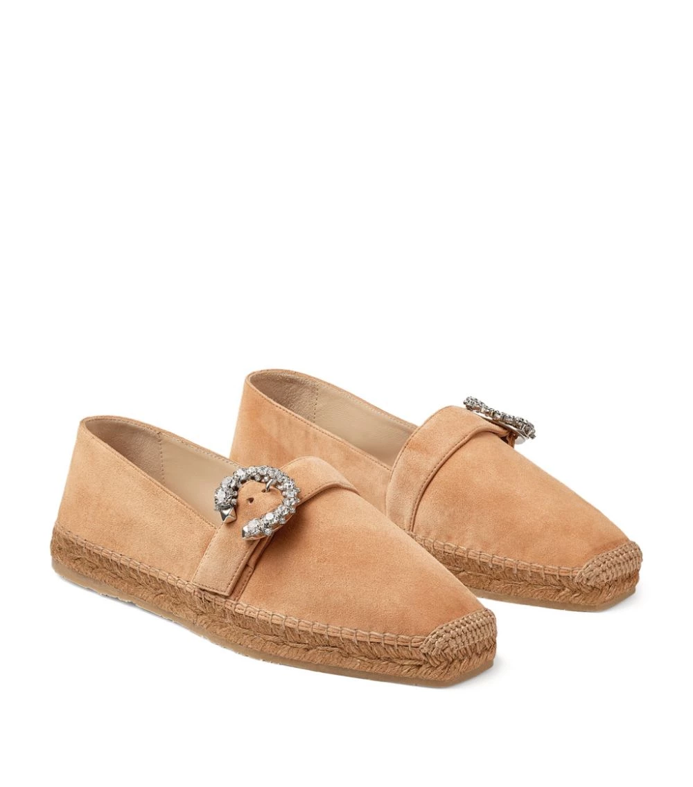 Buy 𧨠Jimmy Choo Dru Suede Espadrilles CARAMEL/CRYSTAL π 3 Buy 𧨠Jimmy Choo Dru Suede Espadrilles CARAMEL/CRYSTAL π - Image 3