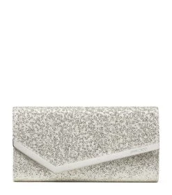 Coupon ⭐ Jimmy Choo Emmie Clutch Bag IVORY Clutch Bags 🎉
