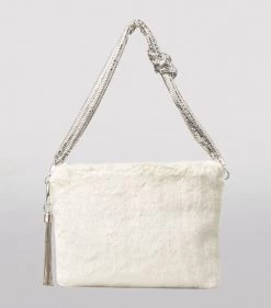 Budget ⭐ Jimmy Choo Faux Fur Callie Shoulder Bag LATTE Shoulder Bags ✔️ -Jimmy Choo Sales jimmy choo faux fur callie shoulder bag 17314715 35443435 1000
