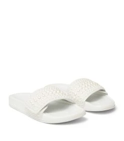 Top 10 🌟 Jimmy Choo Fitz Embellished Canvas-Leather Slides V WHITE 😍 -Jimmy Choo Sales jimmy choo fitz embellished canvas leather slides 16906094 33535517 1000