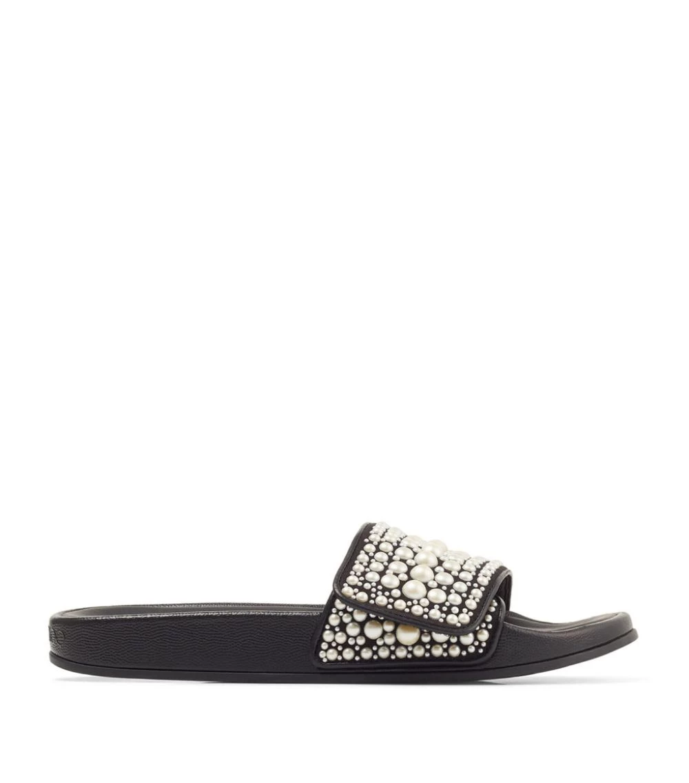 Wholesale β Jimmy Choo Fitz Embellished Canvas-Leather Slides V BLACK π₯ 1 Wholesale β Jimmy Choo Fitz Embellished Canvas-Leather Slides V BLACK π₯