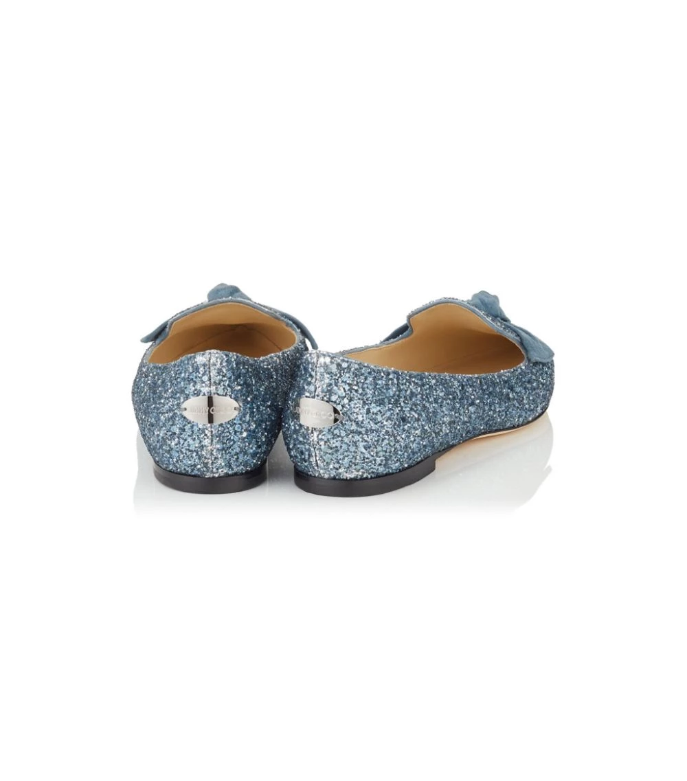 Flash Sale 🤩 Jimmy Choo Gabie Glitter Flats silver/dusk blue Flat Sandals 😍 2 Flash Sale 🤩 Jimmy Choo Gabie Glitter Flats silver/dusk blue Flat Sandals 😍 - Image 2