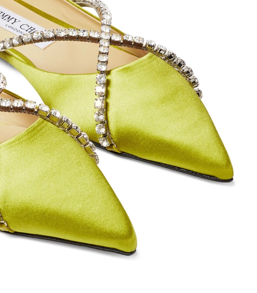 Cheapest β¨ Jimmy Choo Genevi Satin Flats LIME/CITRINE Ballet Flats π 4 Cheapest β¨ Jimmy Choo Genevi Satin Flats LIME/CITRINE Ballet Flats π - Image 4