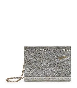 Discount 🛒 Jimmy Choo Glitter Candy Clutch Bag CHAMPAGNE Clutch Bags ✔️